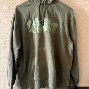 Nike Olive Green Hoodie with Graphic Design